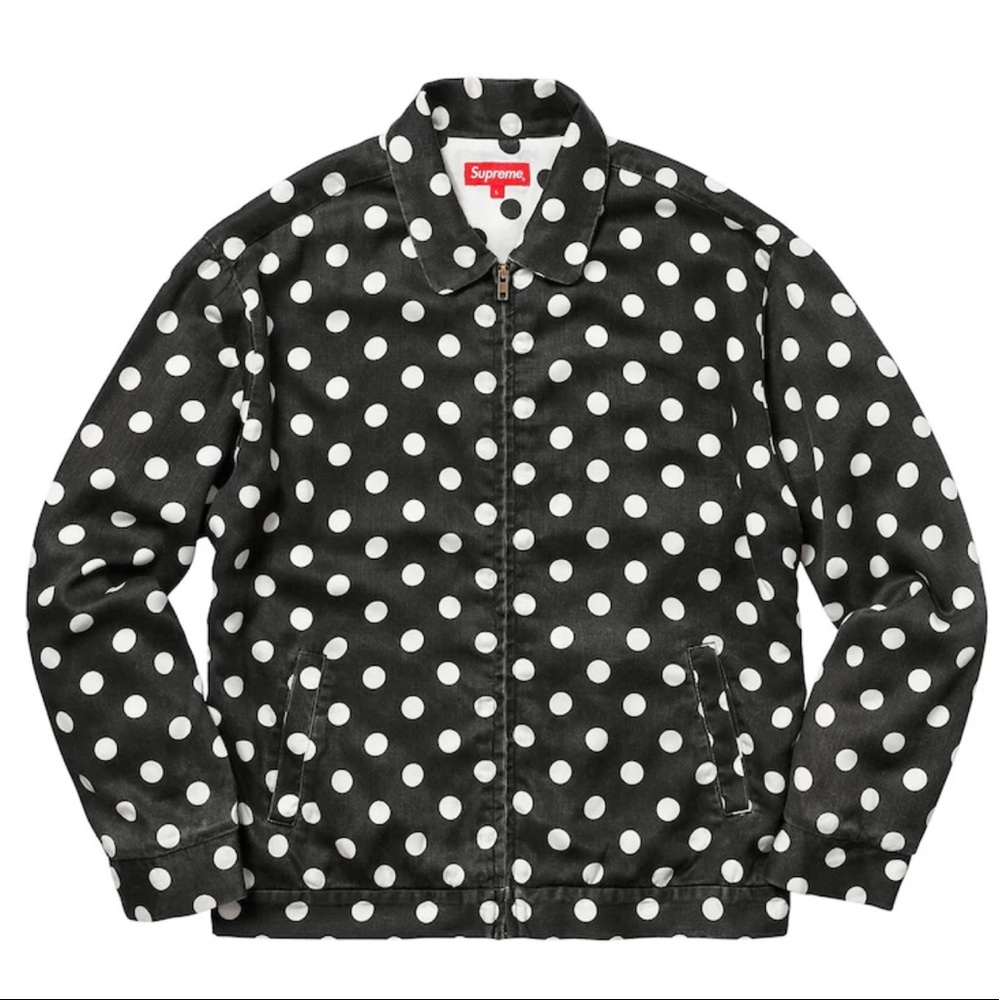 Supreme Polka Dots Rayon Work Jacket